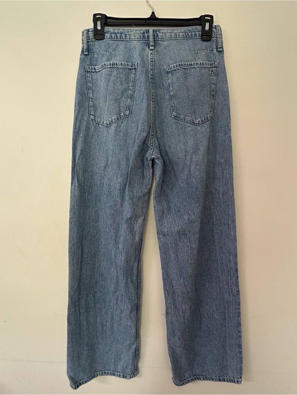 Rag & Bone Featherweight Phoebe Drawstring Wide Leg Jeans in Tilden XS - Picture 4 of 8